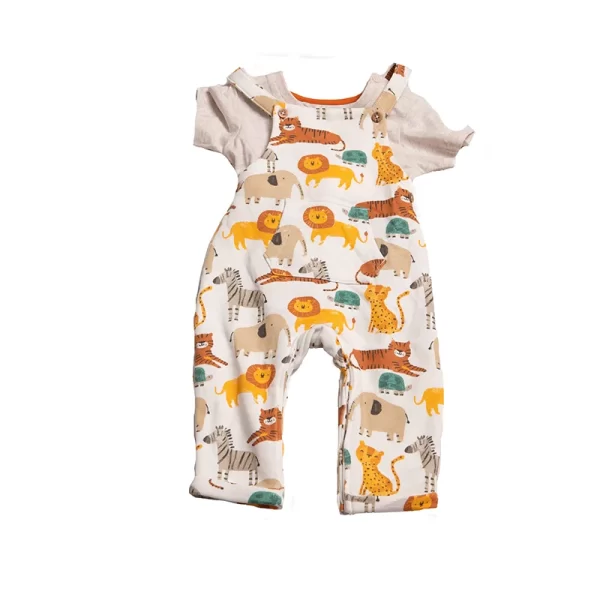 3000(6) 2 piece animal dungarees