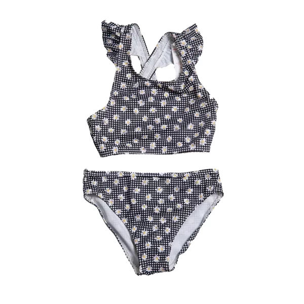 3500(7)black daisy swimwear